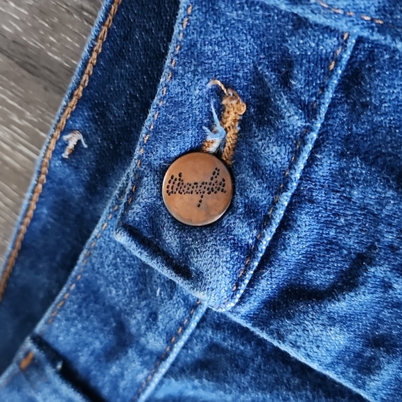 Vintage Wrangler High Rise Straight Leg Ankle/ Short Length Denim Jeans 0/24 - Picture 7 of 16